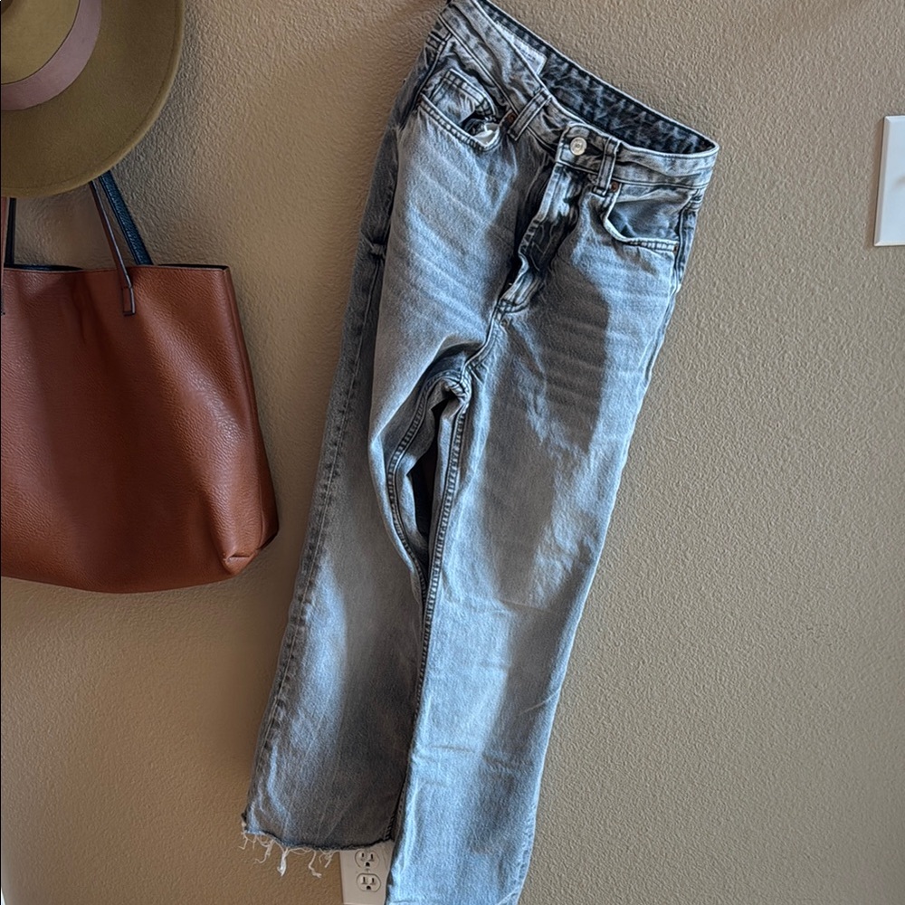 Zara Gray Denim Jeans